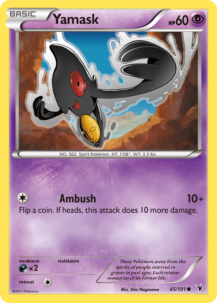 Yamask (45/101) [Black & White: Noble Victories] | Game Haven TX