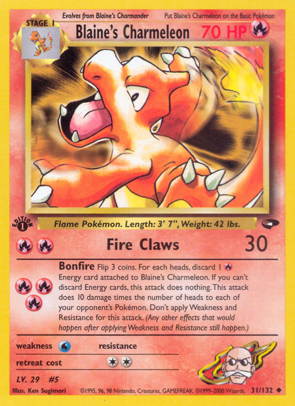 Blaine's Charmeleon (31/132) [Gym Challenge 1st Edition] | Game Haven TX