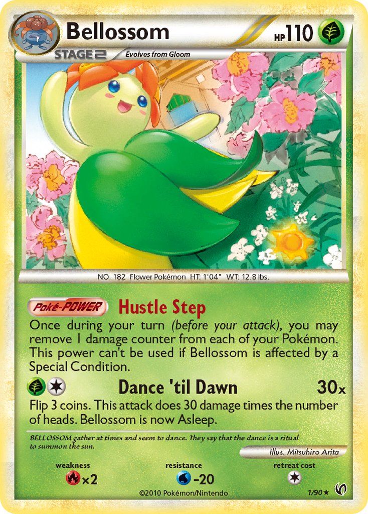 Bellossom (1/90) (Theme Deck Exclusive) [HeartGold & SoulSilver: Undaunted] | Game Haven TX