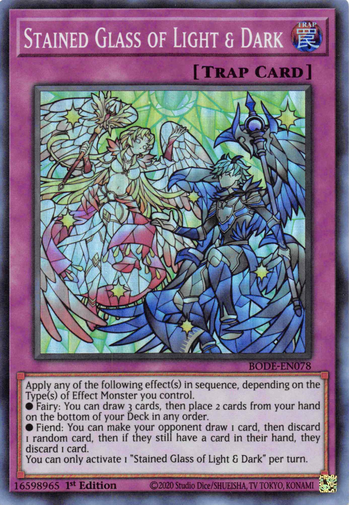 Stained Glass of Light and Dark [BODE-EN078] Super Rare | Game Haven TX