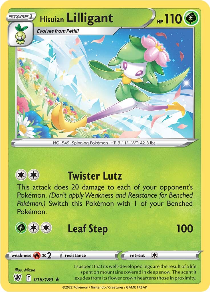 Hisuian Lilligant (016/189) [Sword & Shield: Astral Radiance] | Game Haven TX