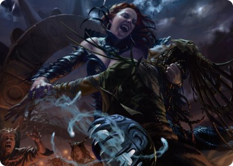 Olivia's Midnight Ambush Art Card [Innistrad: Midnight Hunt Art Series] | Game Haven TX
