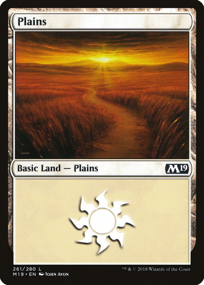 Plains (261) [Core Set 2019] | Game Haven TX