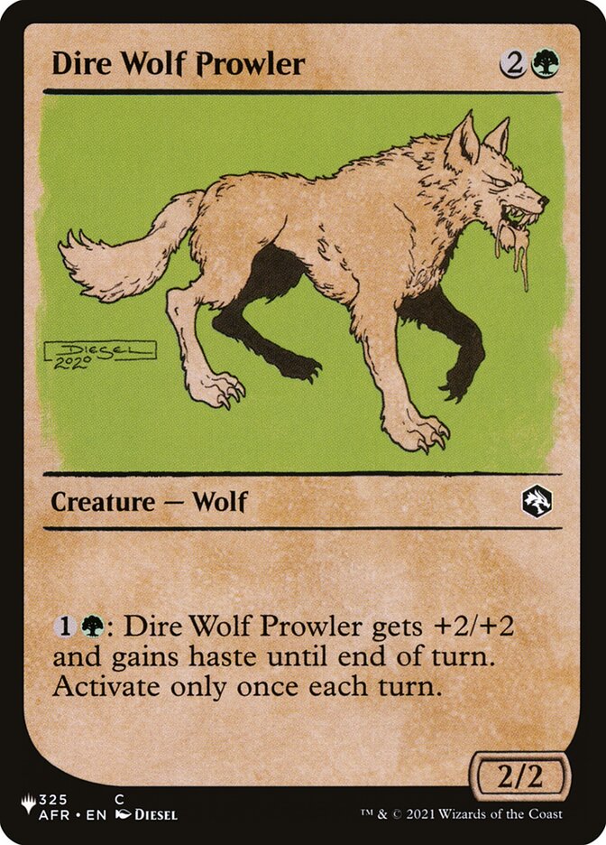 Dire Wolf Prowler (Showcase) [The List] | Game Haven TX