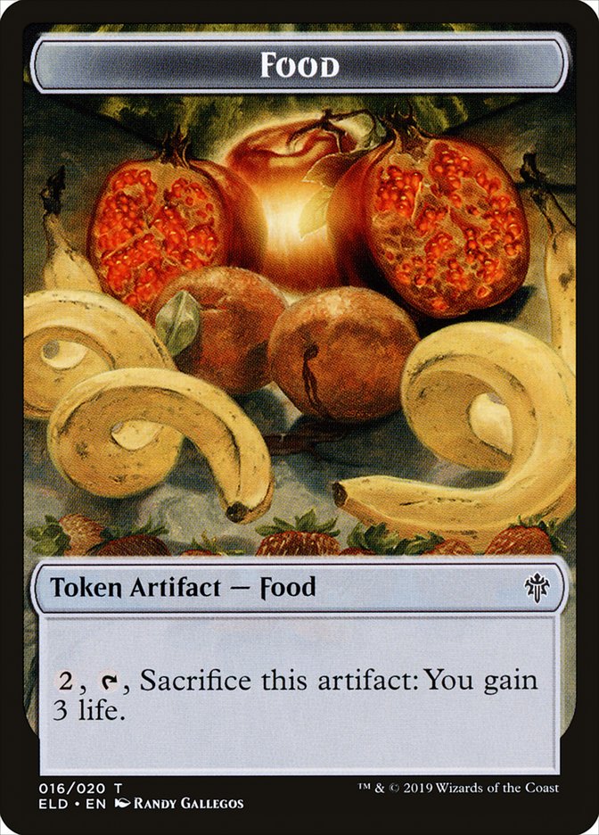 Food (016/020) [Throne of Eldraine Tokens] | Game Haven TX