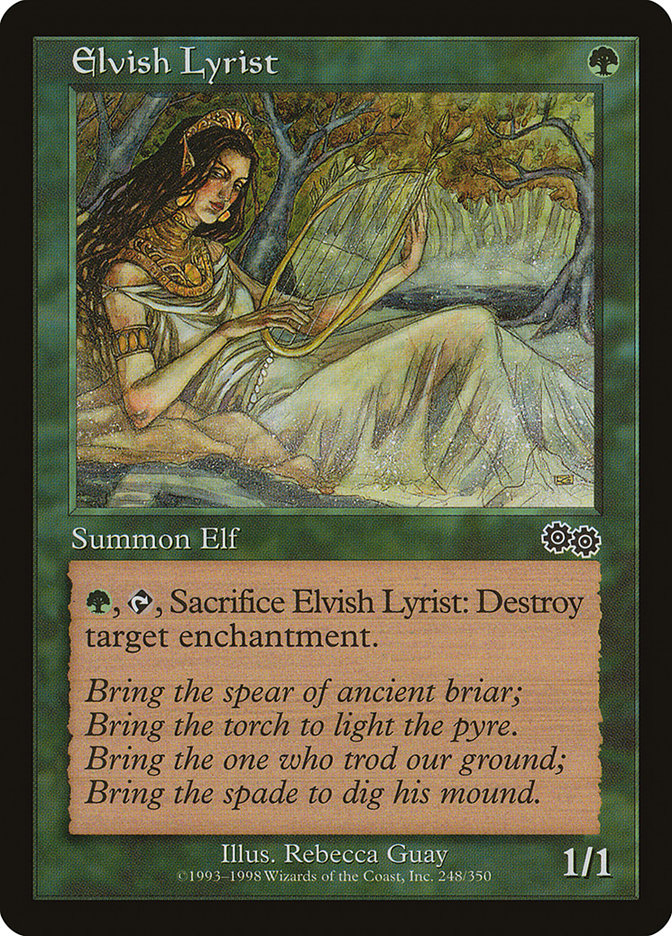 Elvish Lyrist [Urza's Saga] | Game Haven TX