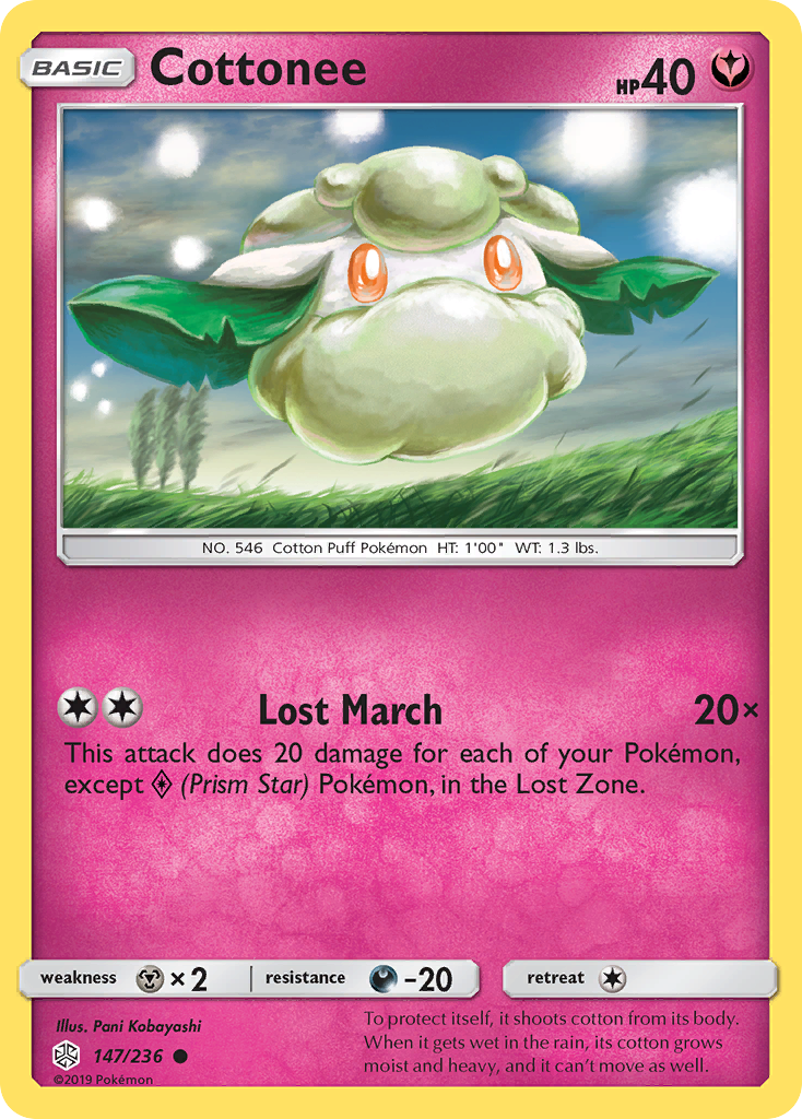 Cottonee (147/236) [Sun & Moon: Cosmic Eclipse] | Game Haven TX