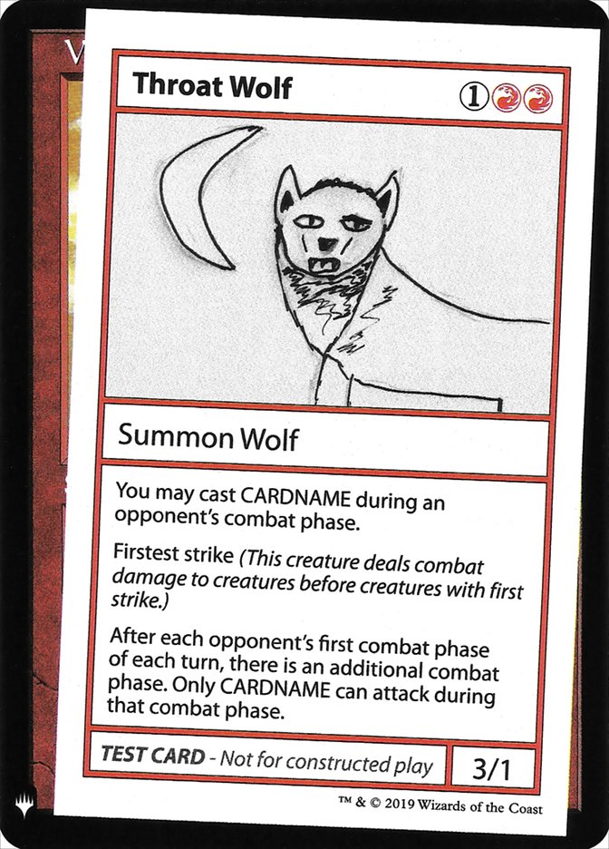 Throat Wolf [Mystery Booster Playtest Cards] | Game Haven TX