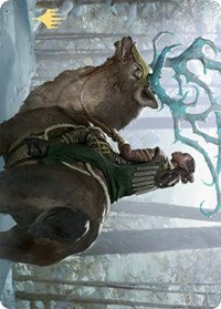 Boreal Outrider Art Card (Gold-Stamped Signature) [Kaldheim: Art Series] | Game Haven TX