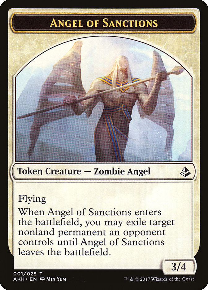 Angel of Sanctions Token [Amonkhet Tokens] | Game Haven TX