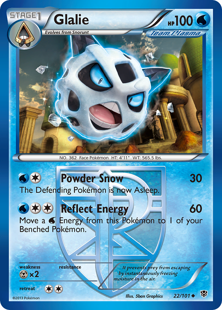 Glalie (22/101) [Black & White: Plasma Blast] | Game Haven TX