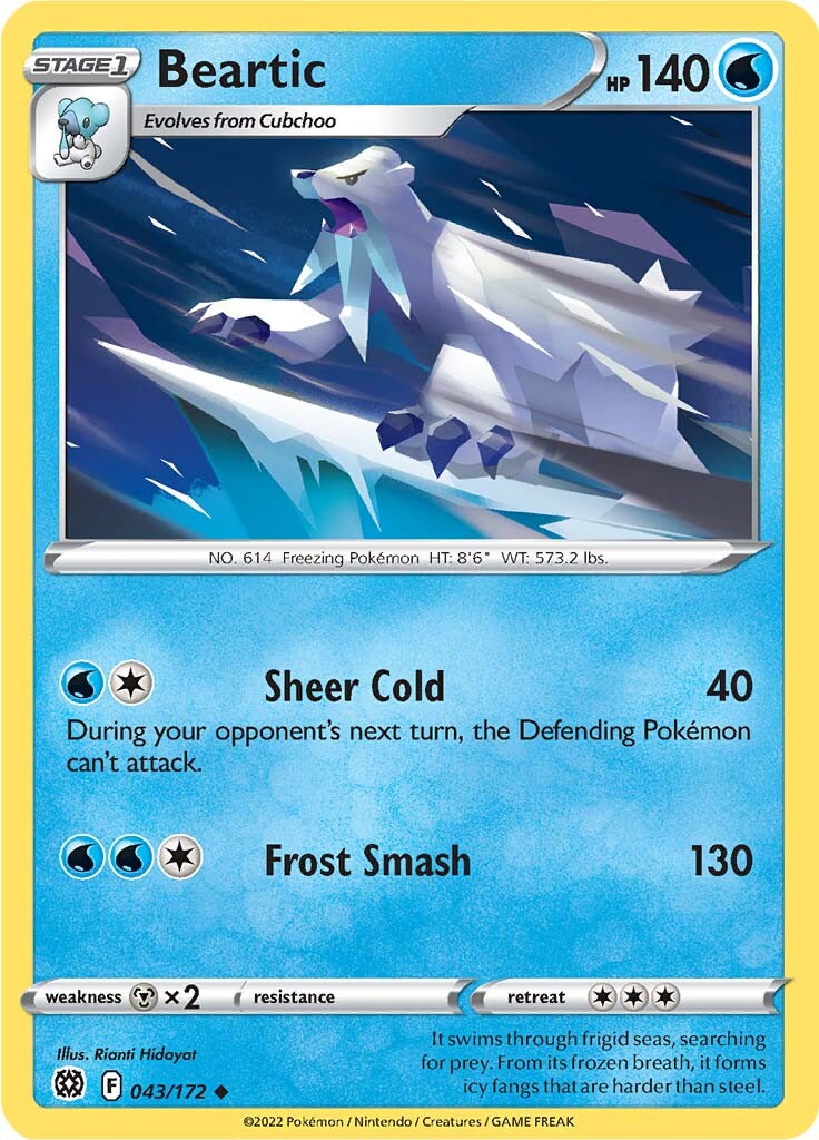 Beartic (043/172) [Sword & Shield: Brilliant Stars] | Game Haven TX