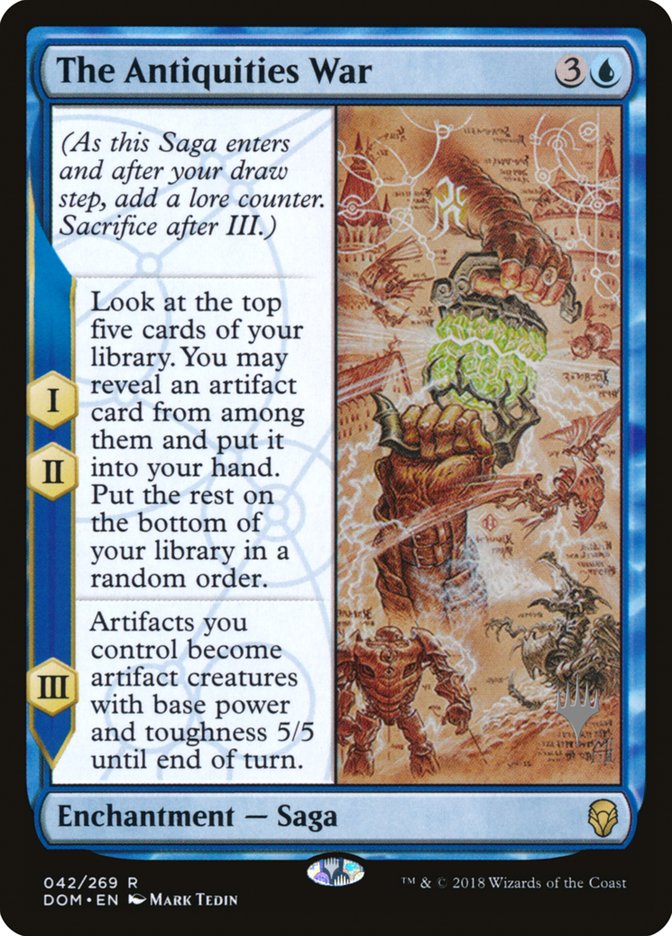 The Antiquities War [Dominaria Promos] | Game Haven TX
