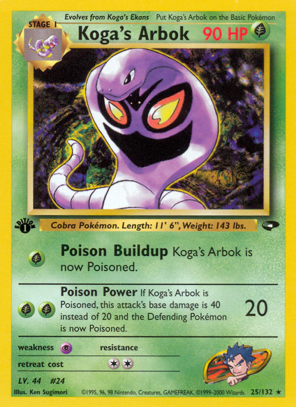 Koga's Arbok (25/132) [Gym Challenge 1st Edition] | Game Haven TX