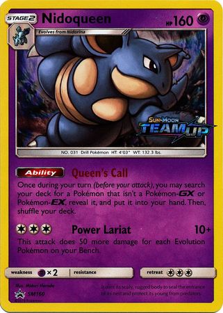 Nidoqueen (SM160) (Staff) [Sun & Moon: Black Star Promos] | Game Haven TX