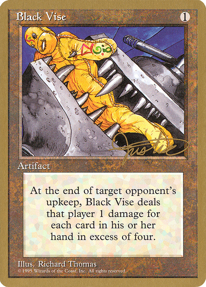 Black Vise (Mark Justice) [Pro Tour Collector Set] | Game Haven TX