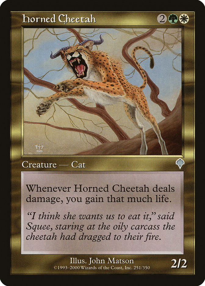 Horned Cheetah [Invasion] | Game Haven TX