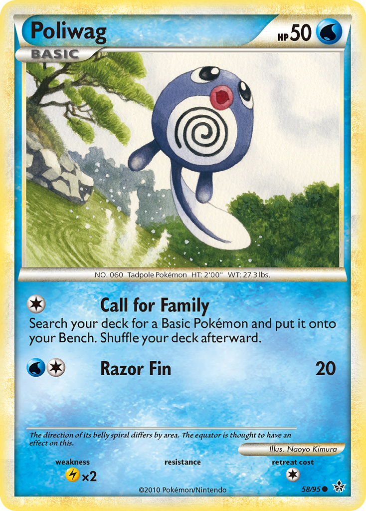Poliwag (58/95) [HeartGold & SoulSilver: Unleashed] | Game Haven TX