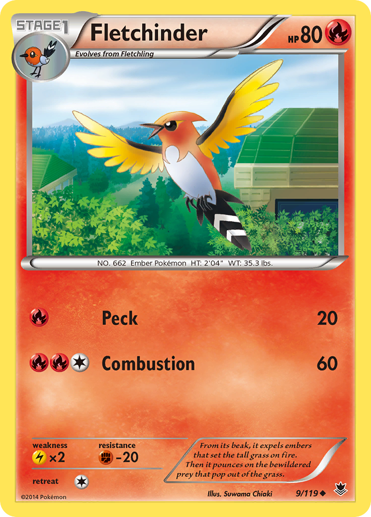 Fletchinder (9/119) [XY: Phantom Forces] | Game Haven TX