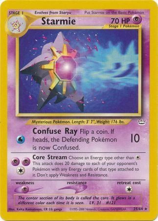 Starmie (25/64) [Neo Revelation Unlimited] | Game Haven TX