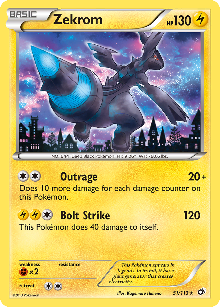 Zekrom (51/113) [Black & White: Legendary Treasures] | Game Haven TX