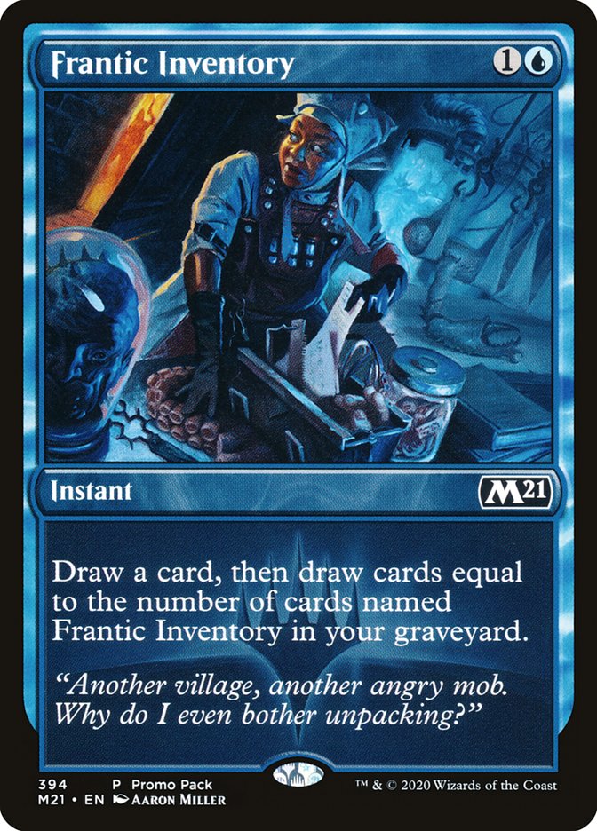 Frantic Inventory (Promo Pack) [Core Set 2021 Promos] | Game Haven TX