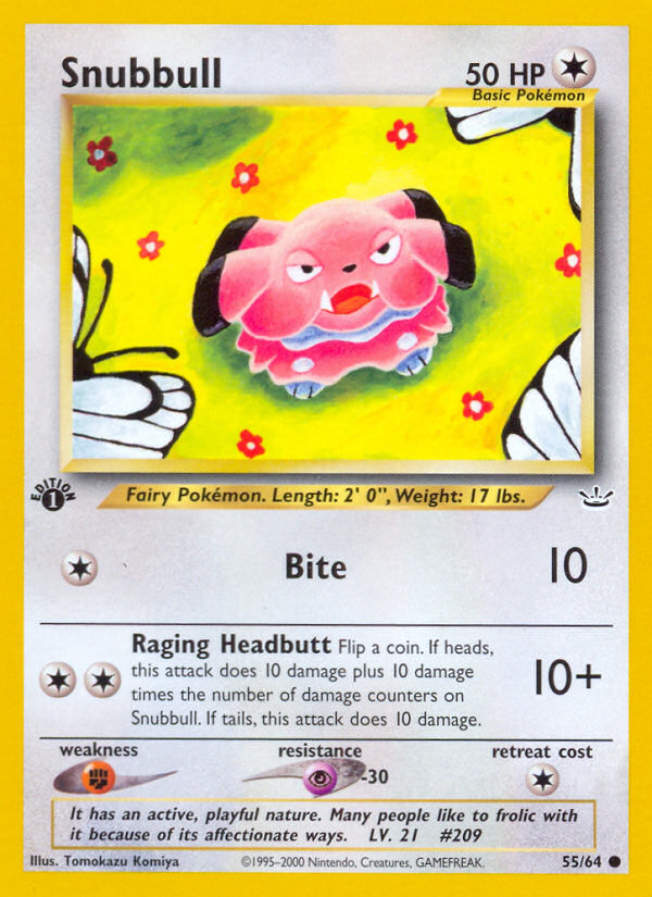 Snubbull (55/64) [Neo Revelation 1st Edition] | Game Haven TX