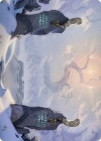 Snow-Covered Plains (276) Art Card [Kaldheim: Art Series] | Game Haven TX