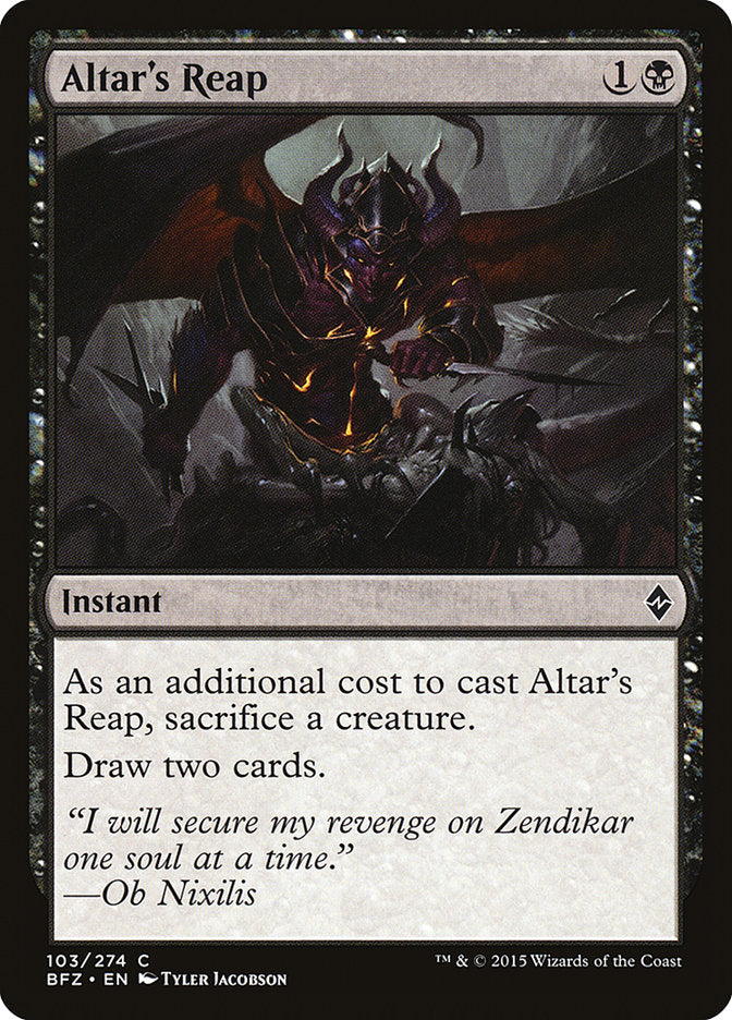 Altar's Reap [Battle for Zendikar] | Game Haven TX