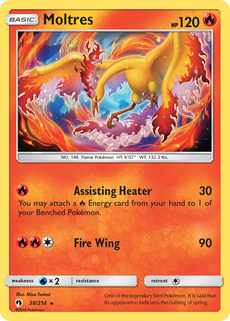 Moltres (38/214) [Sun & Moon: Lost Thunder] | Game Haven TX