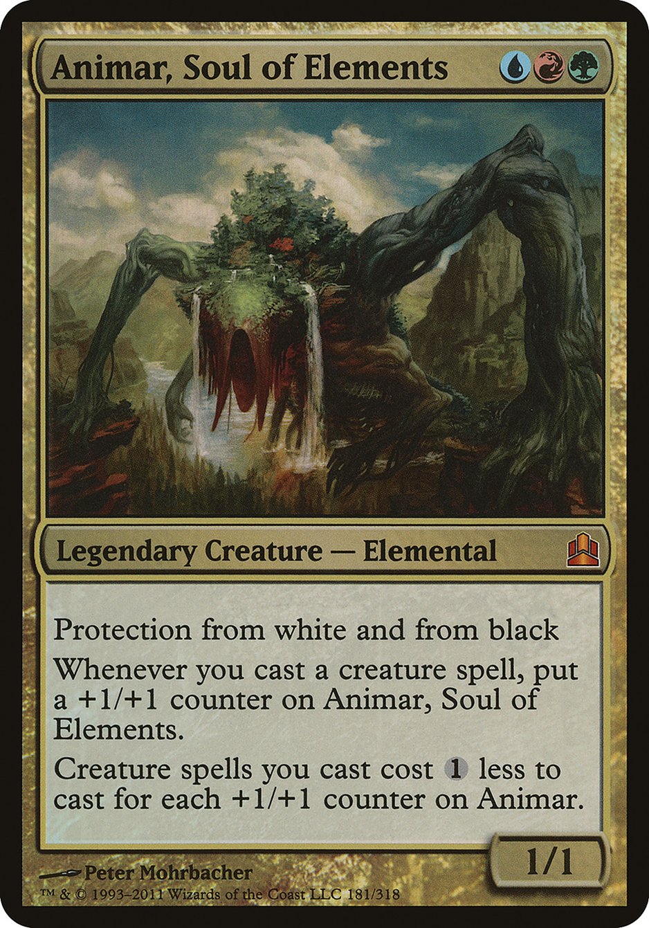 Animar, Soul of Elements (Oversized) [Commander 2011 Oversized] | Game Haven TX