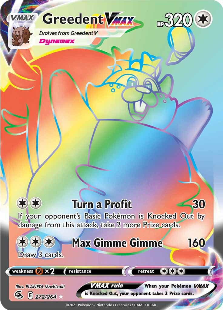 Greedent VMAX (272/264) [Sword & Shield: Fusion Strike] | Game Haven TX