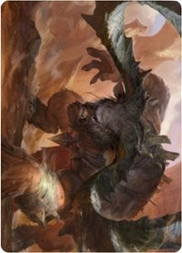 Moraug, Fury of Akoum Art Card [Zendikar Rising Art Series] | Game Haven TX