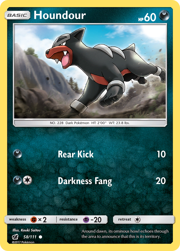 Houndour (58/111) [Sun & Moon: Crimson Invasion] | Game Haven TX