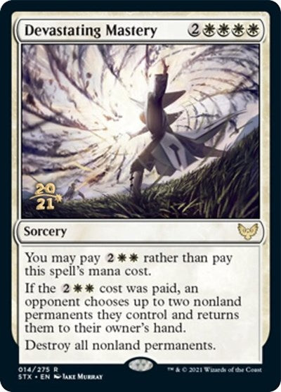 Devastating Mastery (Prerelease) [Strixhaven: School of Mages Prerelease Promos] | Game Haven TX