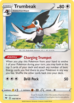 Trumbeak (144/185) [Sword & Shield: Vivid Voltage] | Game Haven TX