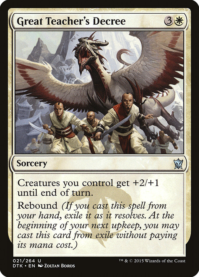Great Teacher's Decree [Dragons of Tarkir] | Game Haven TX