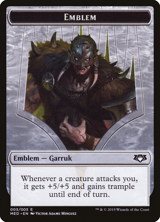 Emblem - Garruk, Apex Predator [Mythic Edition: War of the Spark] | Game Haven TX