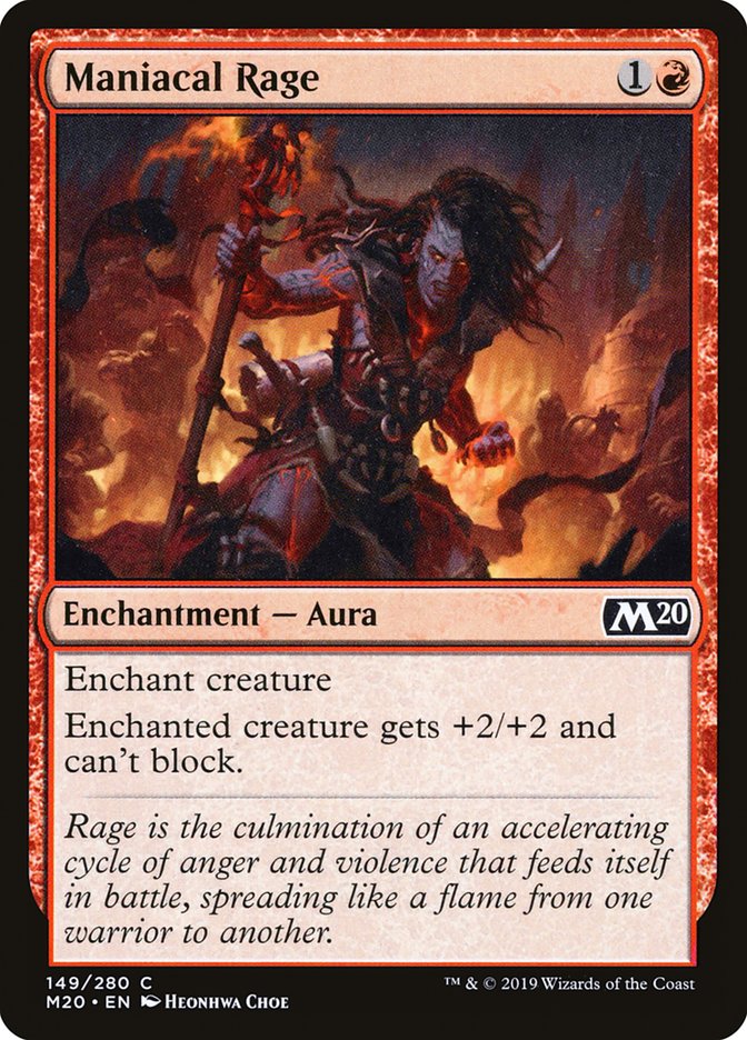 Maniacal Rage [Core Set 2020] | Game Haven TX