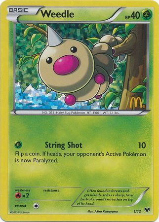 Weedle (1/12) [McDonald's Promos: 2014 Collection] | Game Haven TX