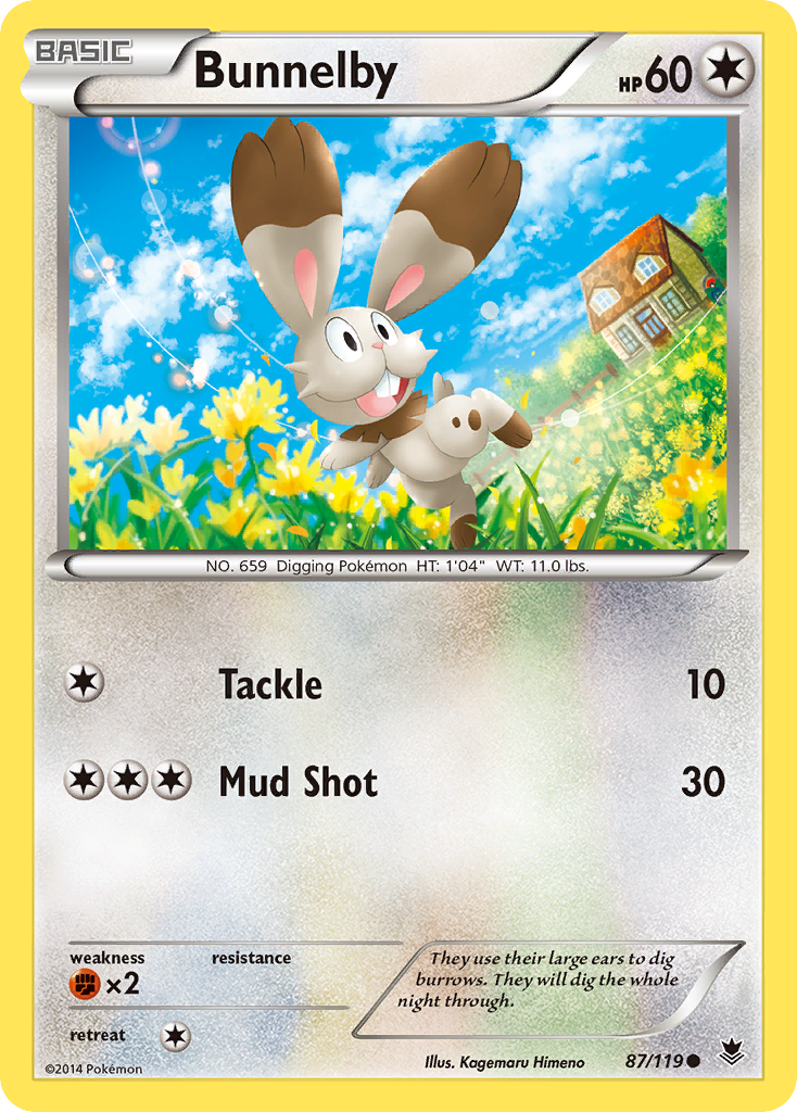 Bunnelby (87/119) [XY: Phantom Forces] | Game Haven TX