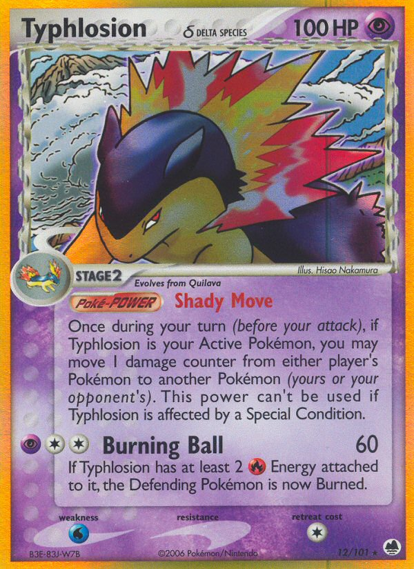 Typhlosion (12/101) (Delta Species) [EX: Dragon Frontiers] | Game Haven TX