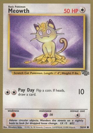Meowth (56/64) (Gold Bordered Promo) [Jungle Unlimited] | Game Haven TX