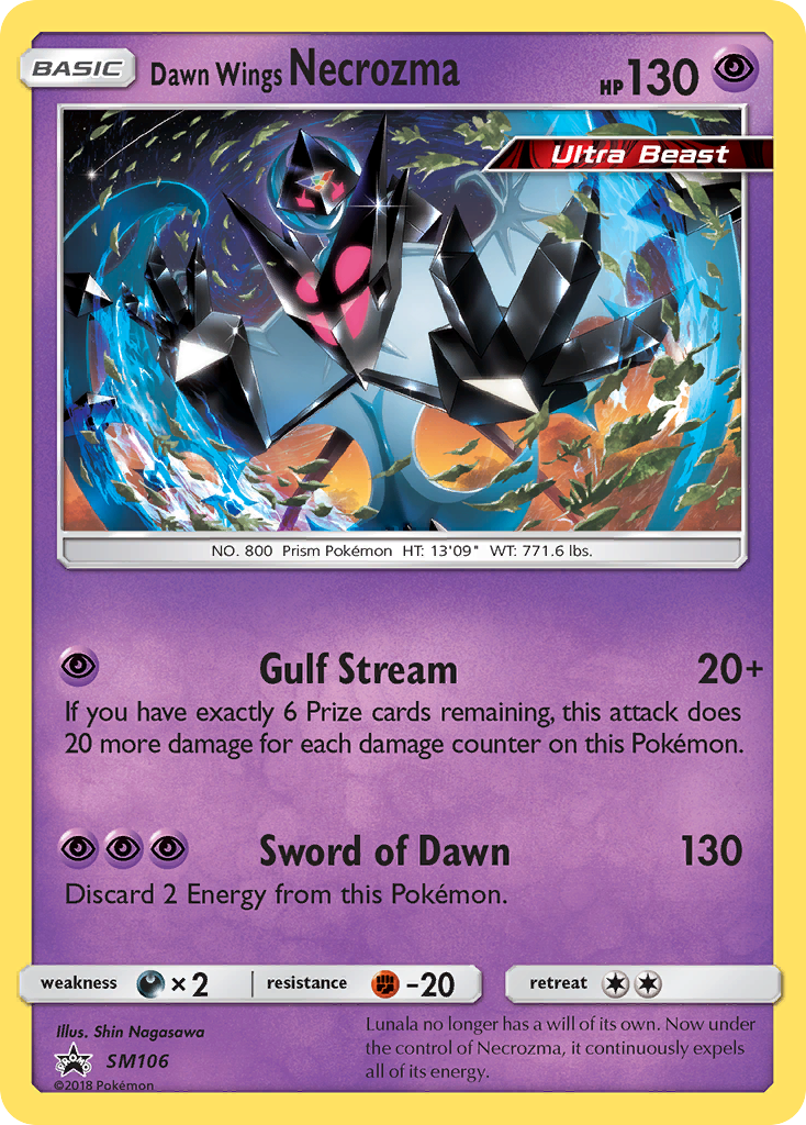 Dawn Wings Necrozma (SM106) [Sun & Moon: Black Star Promos] | Game Haven TX