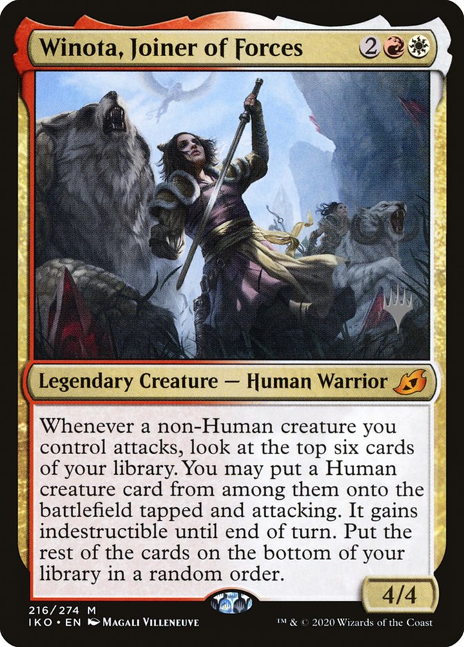Winota, Joiner of Forces (Promo Pack) [Ikoria: Lair of Behemoths Promos] | Game Haven TX