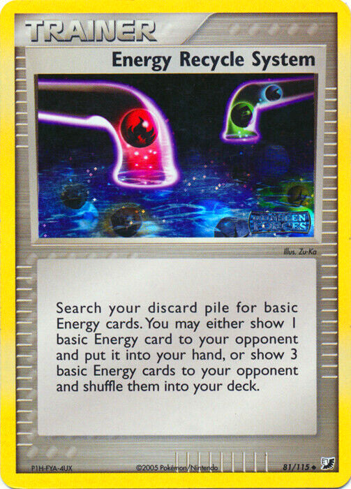 Energy Recycle System (81/115) (Stamped) [EX: Unseen Forces] | Game Haven TX