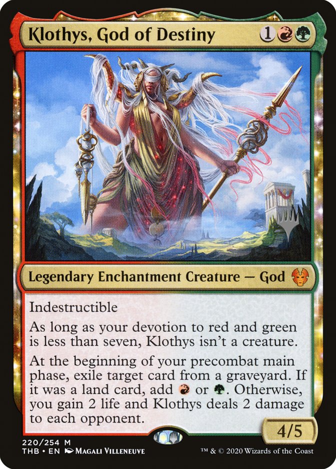 Klothys, God of Destiny (Promo Pack) [Theros Beyond Death Promos] | Game Haven TX