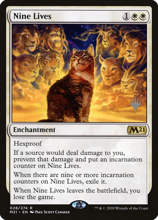 Nine Lives (Promo Pack) [Core Set 2021 Promos] | Game Haven TX