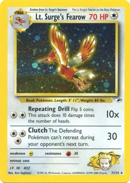 Lt. Surge's Fearow (7/132) [Gym Heroes Unlimited] | Game Haven TX