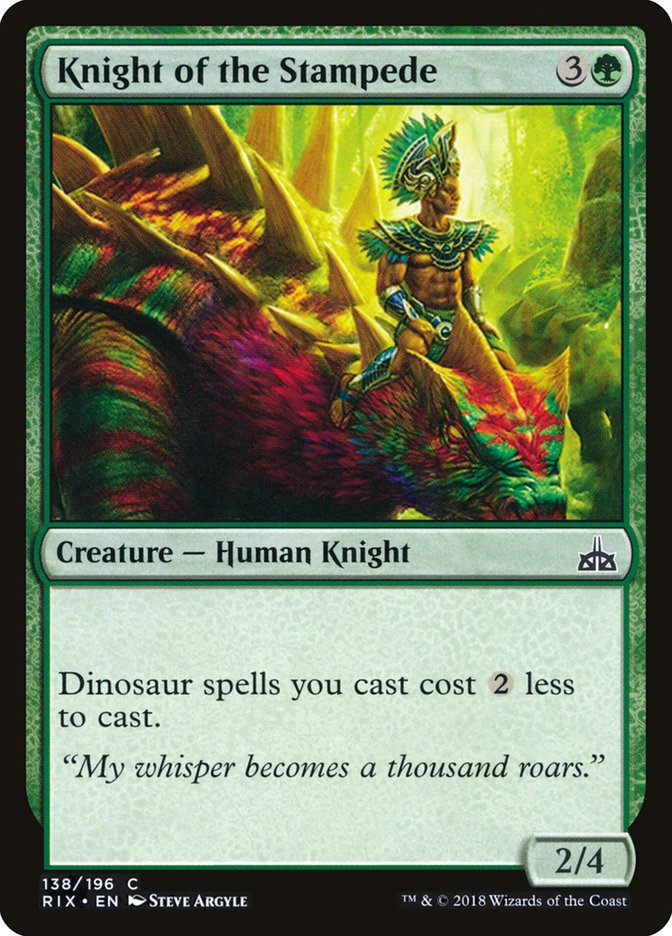 Knight of the Stampede [Rivals of Ixalan] | Game Haven TX